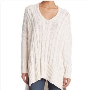 Free People | Easy Cable V Sweater | Size XS